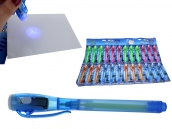 Niewidzialny piska z latarką UV 12szt.